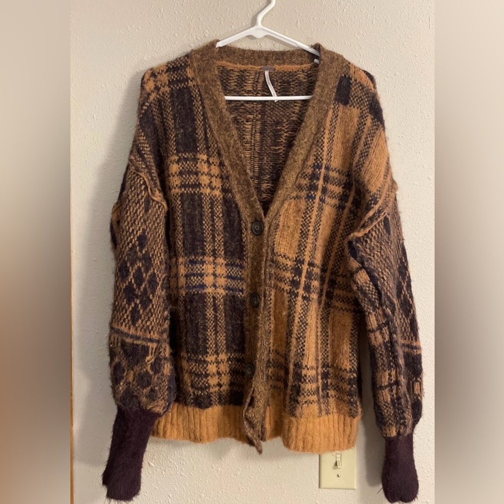 Free People Sepia Oversized Cardigan - Picture 2 of 2